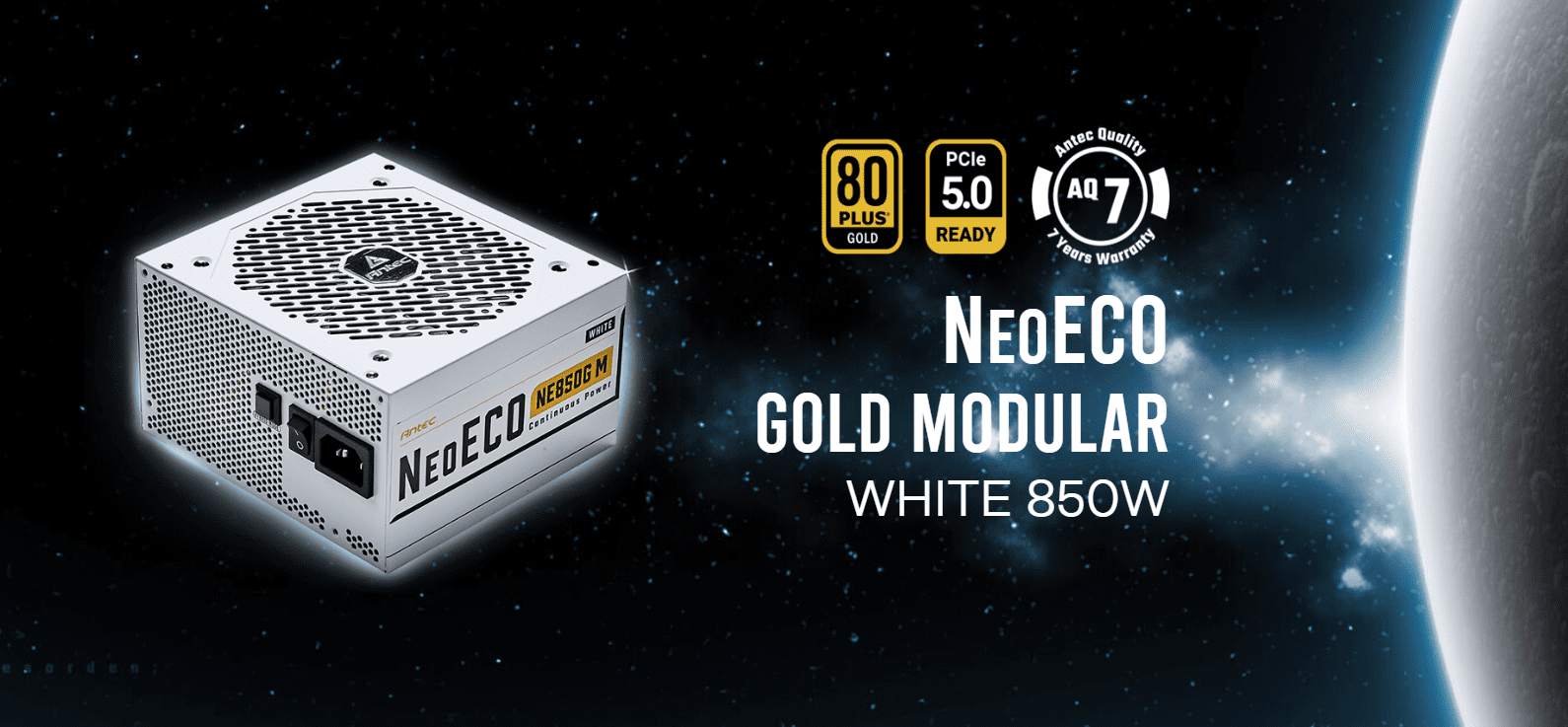 NeoECO Gold modular WHITE 850W