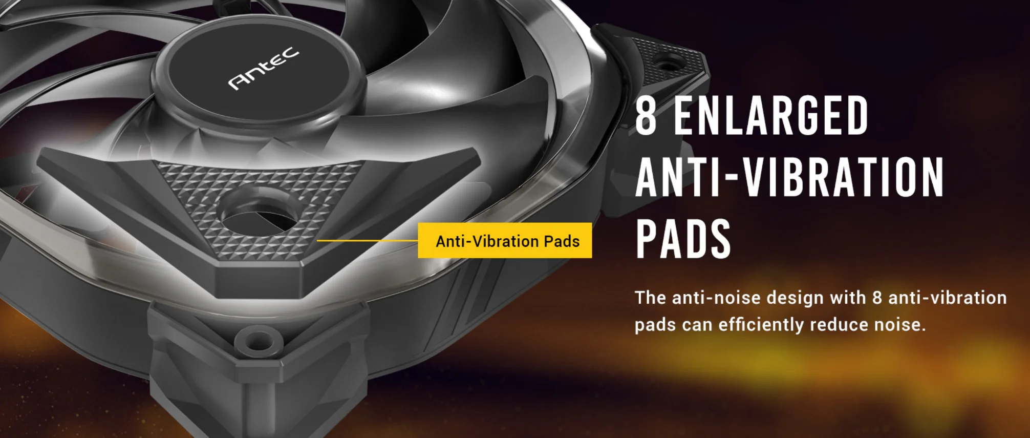 8 Enlarged Anti-Vibration Pads