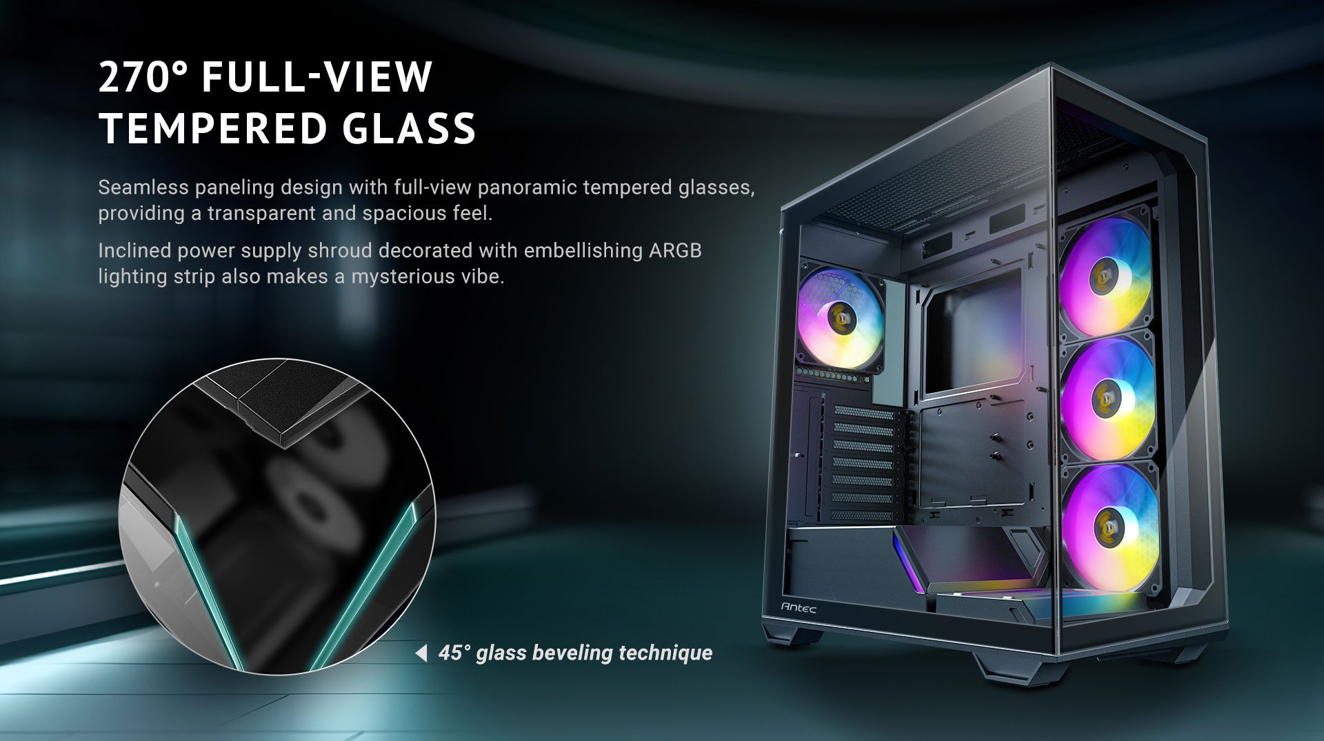 270° Full-view tempered glass