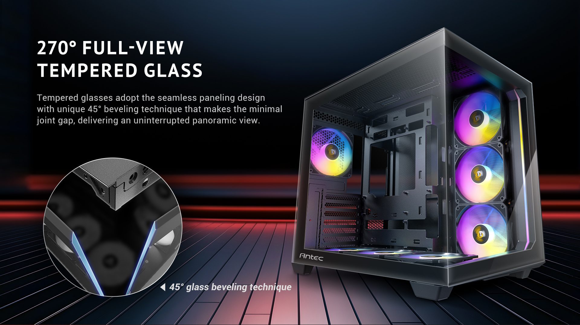 270° Full-view tempered glass