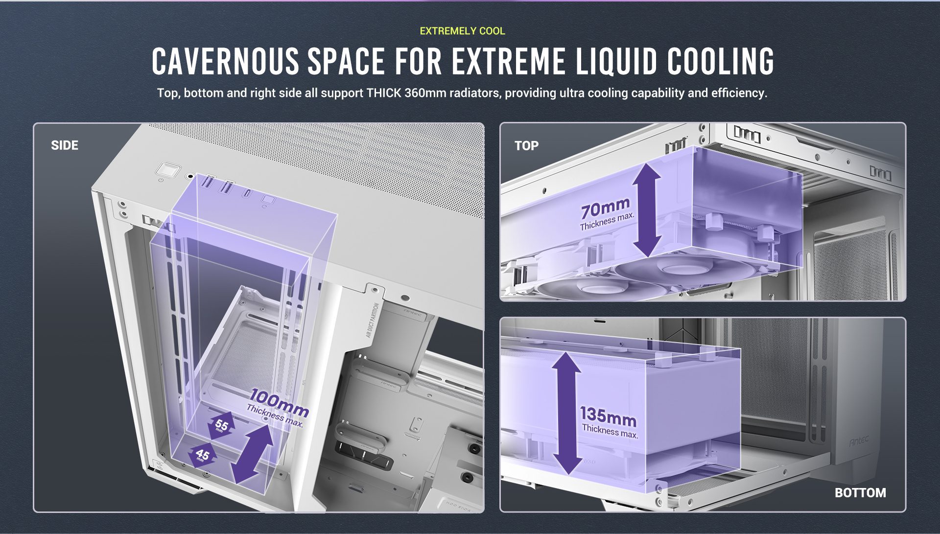 EXTREMELY COOL cavernous space for extreme liquid cooling