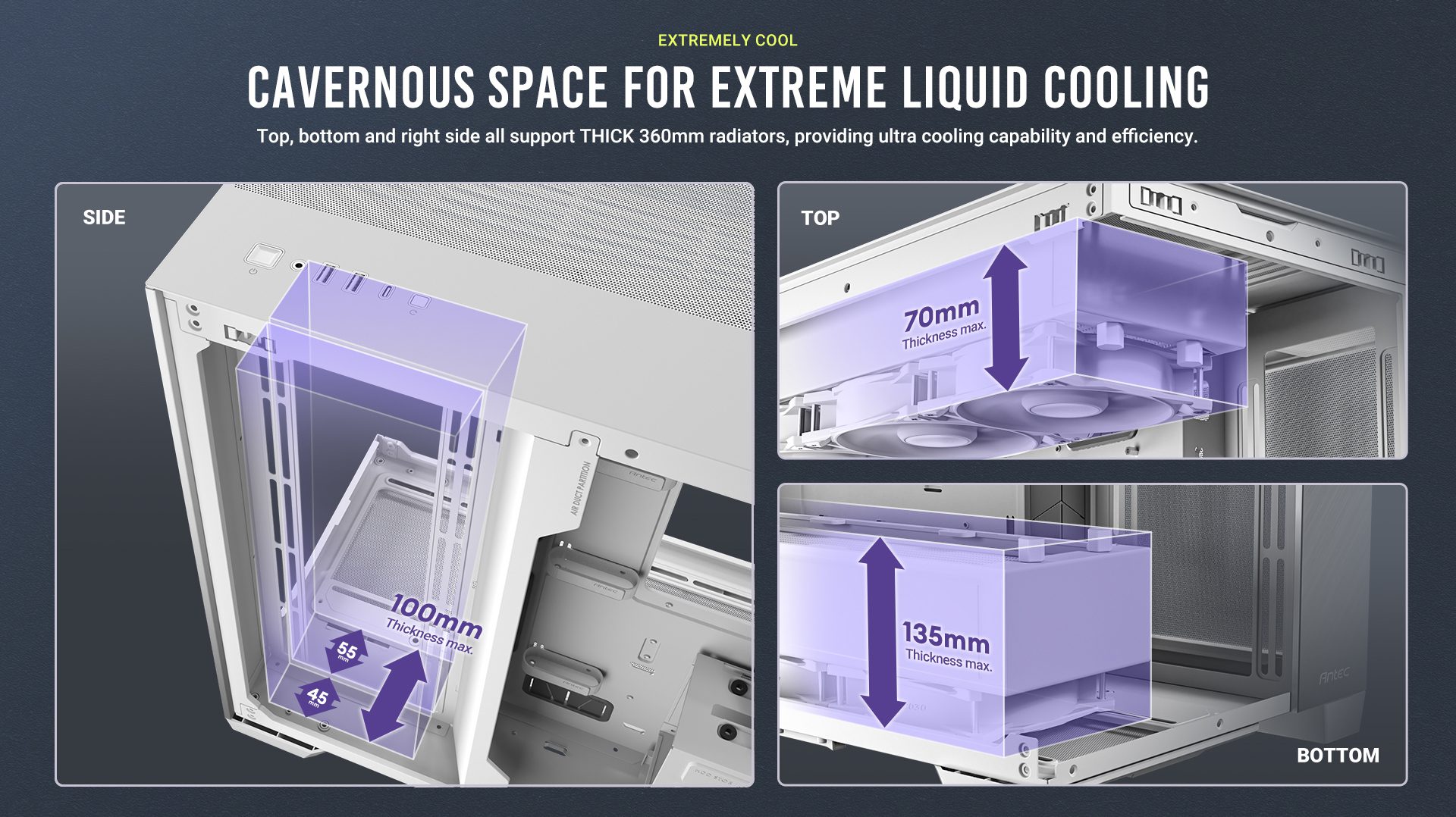 cavernous space for extreme liquid cooling