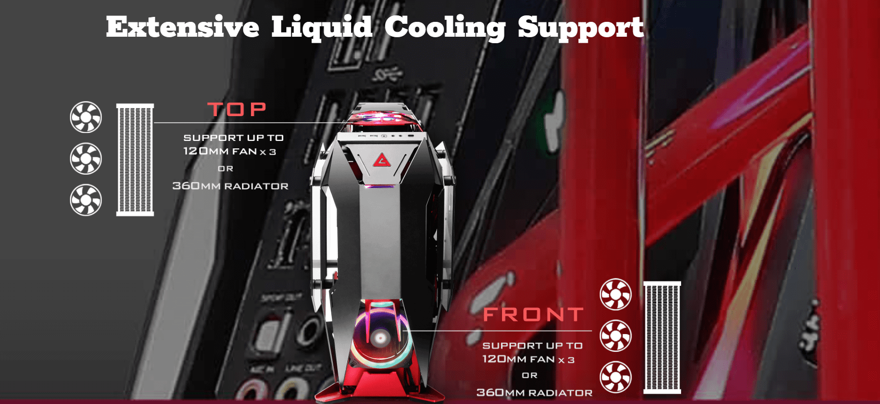 Extensive Liquid Cooling Support