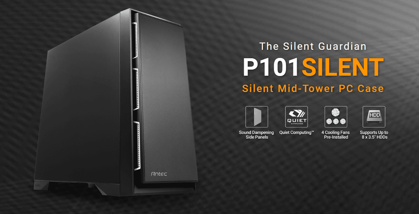 The Silent Guardian P101SILENT Silent Mid-Tower PC Case