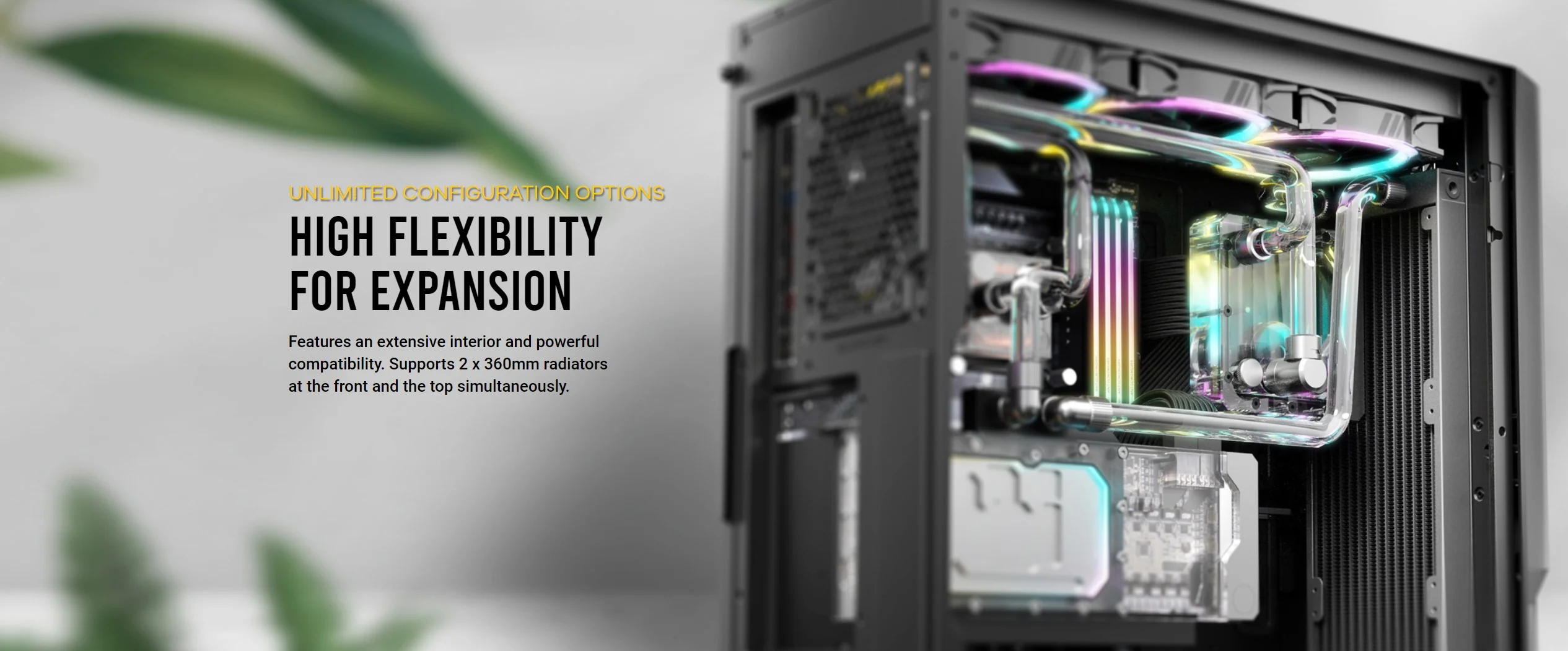 UNLIMITED CONFIGURATION OPTIONS High flexibility for Expansion