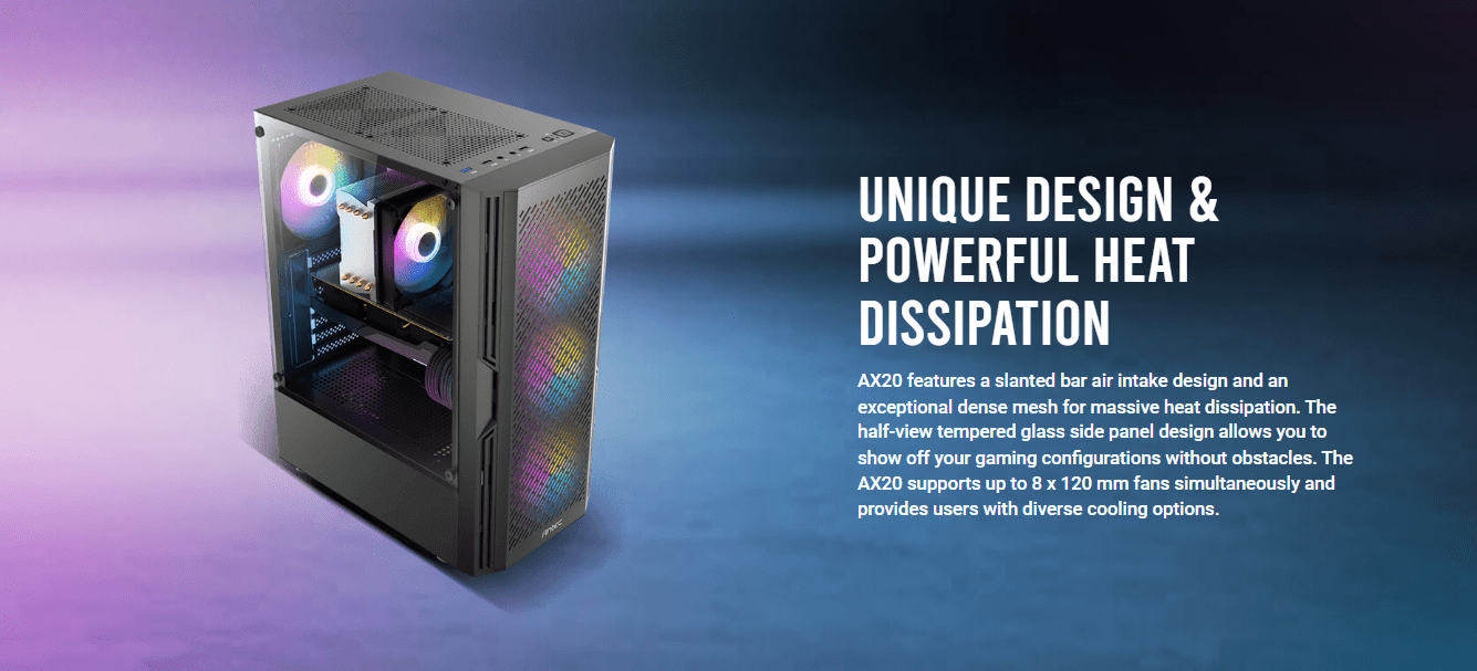 Unique Design Powerful Heat Dissipation