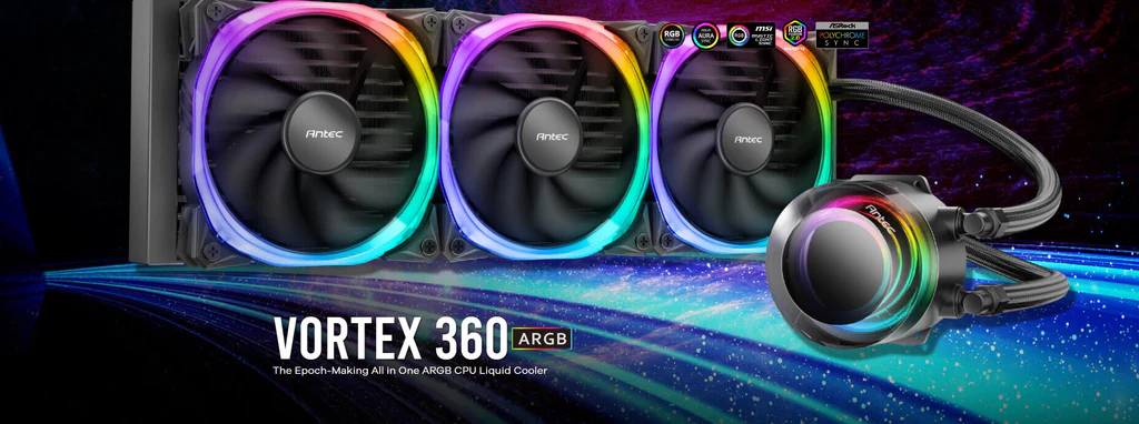 VORTEX 360 The Epoch-Making All in One ARGB CPU Liquid Cooler