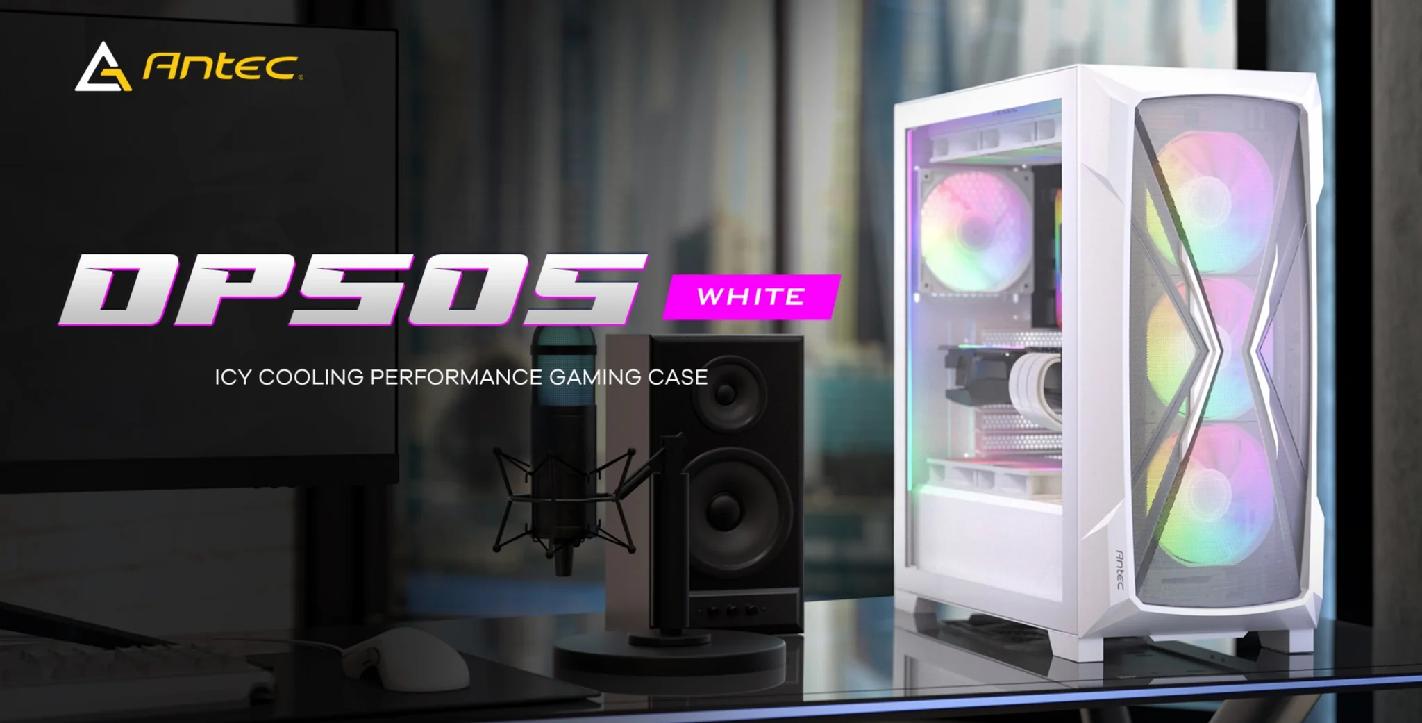 dp505white Mid-Tower E-ATX Gaming Case Outstanding Compatible Performance