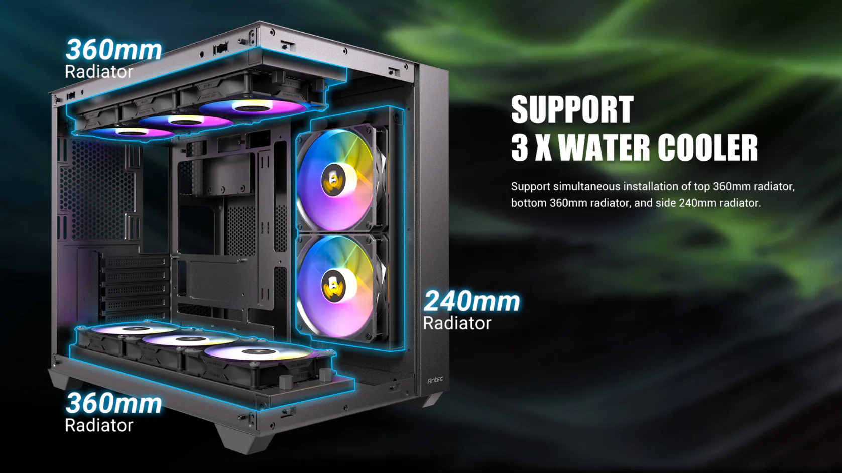 support 3X water cooler