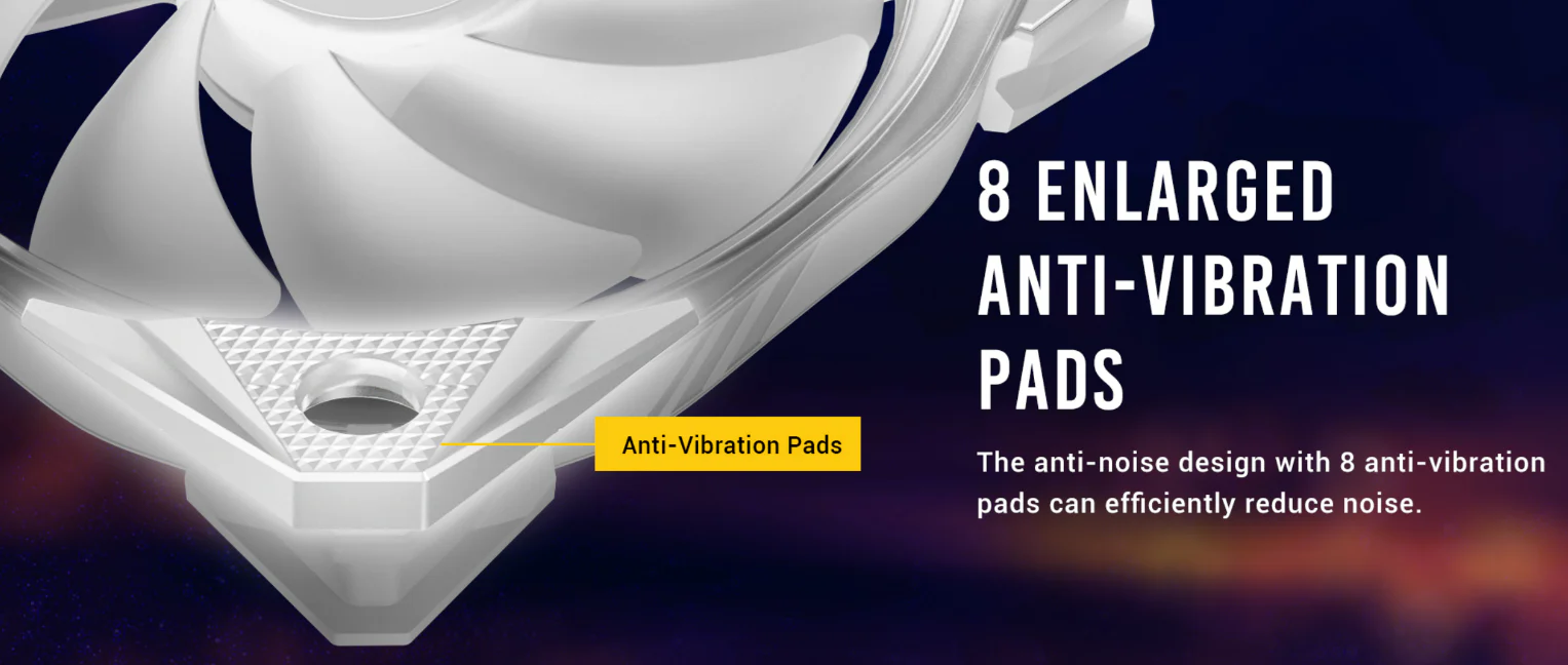 8 Enlarged Anti-Vibration Pads