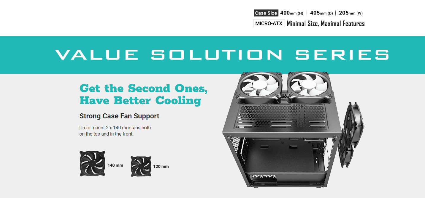 Strong Case Fan Support