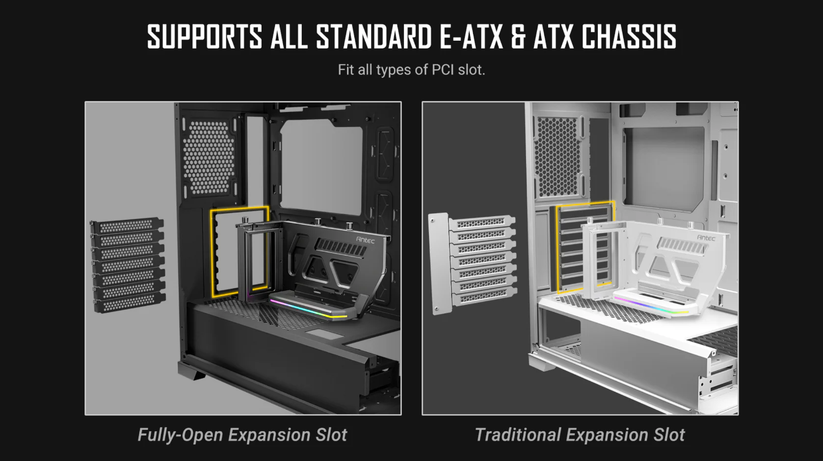 support all standard e-atx & atx chasis