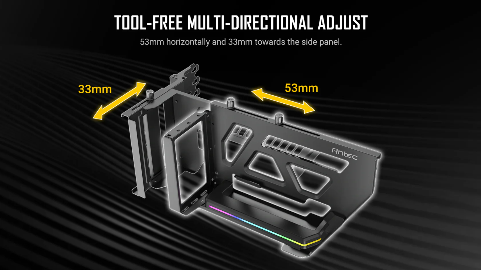 tool free multi-directional adjust